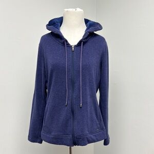 UGG Blue Zippered Hoodie Sweatshirt